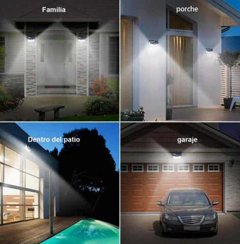 PROMO 2x1 Aplique Solar con Sensor de Movimiento