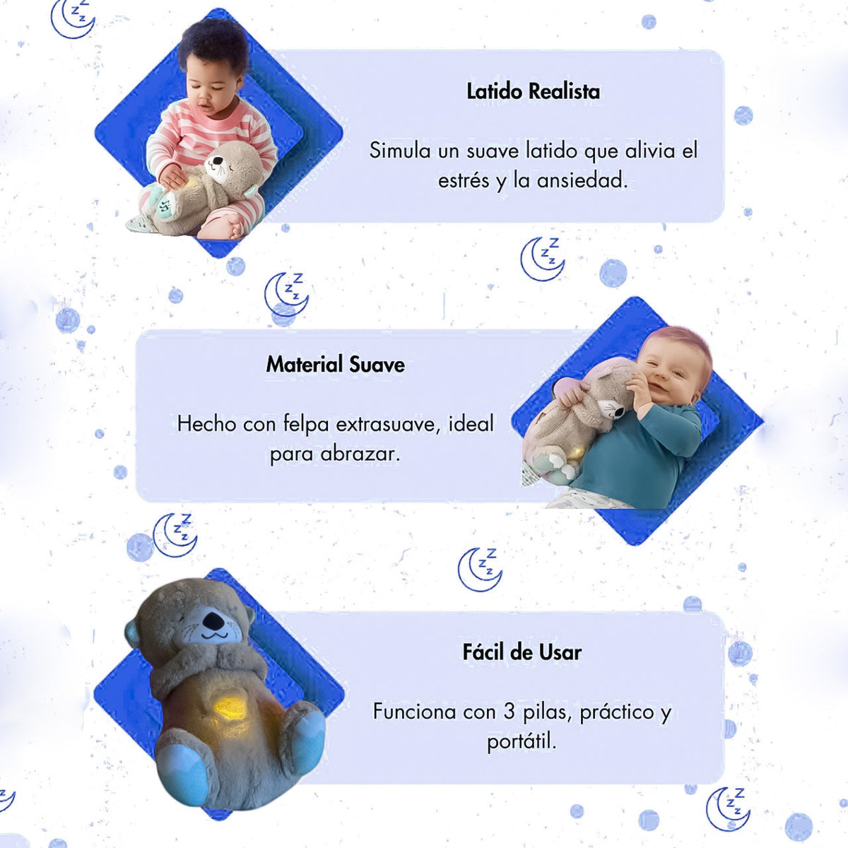 Peluche Nutria Relajante que Respira